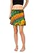 Orient Trail Women's Hippie Short Tie-dye Island Cruise Mini Skirt Reggae Green