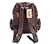 Coofit Brown Women's Synthetic Leather Backpack Purse Shoulders Bag Travel Bag Daypack