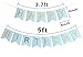 INNORU(TM) Happy Birthday Banner Blue and Gold Letters Birthday Bunting Stylish Decorations and Party Supplies