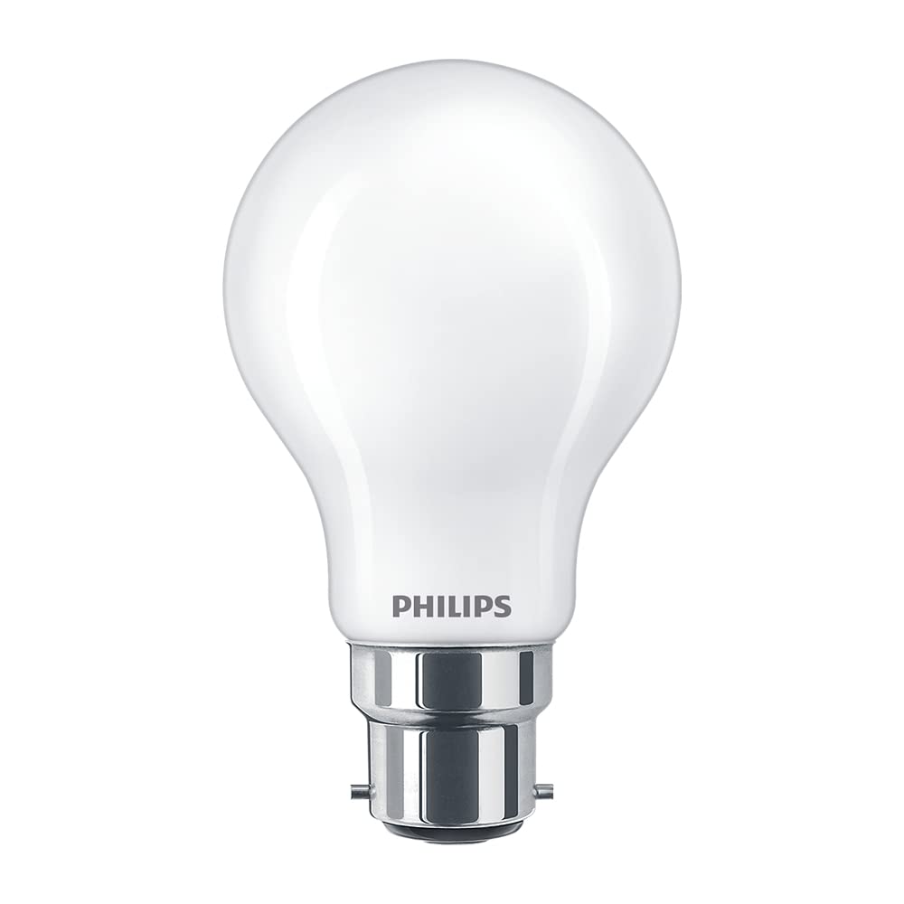 Philips Master Value LED A60 Light Bulb 5.9W 60W Equivalent B22 Bayonet Cap Dimmable Warm White 2700K Frosted Decorative Energy Saving LED Globe Lamp