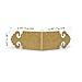 Hardware Philosophy Arrowhead Box and Frame Brass Corner Hardware 3
