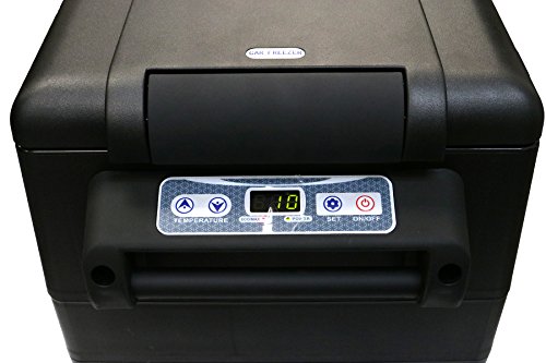 Premium 42L Portable Automotive Refrigerator Fridge Universal for Cars Trucks SUVs Matte Black
