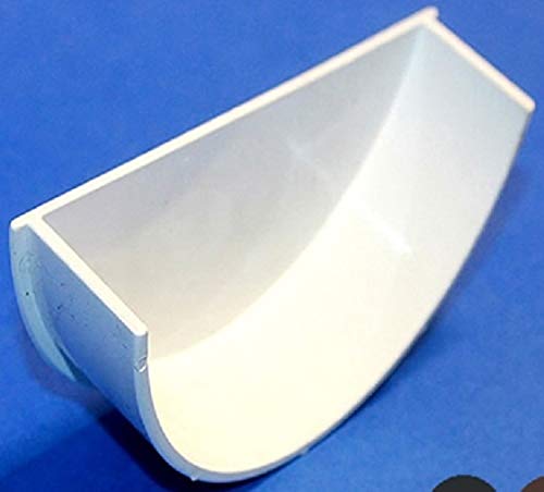 Marshall Tufflex Universal XL High Capacity Internal Stop END for 114 x 71.5 guttering RWXE2 Black White Brown (White)