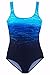 Upopby Women's Athletic Crisscross Printed One Piece Swimsuits Padded Swimwear Bathing Suits