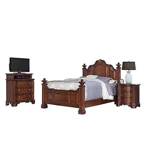 Bowery Hill Queen Schlafzimmer Set 3 Teilig Cognac Amazon De Kuche Haushalt