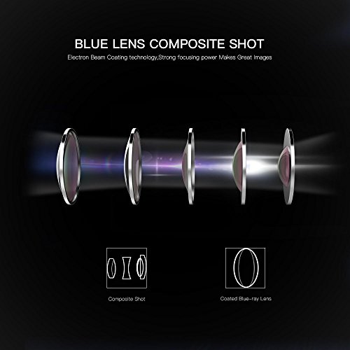 10X Telephoto Lens, Evershop Zoom Lens Phone Camera Lens Kit with Mini Tripod + Phone Cases for iPhone 5/5S/SE/6 6S/6 Plus 6S Plus 7/7 Plus (Black)