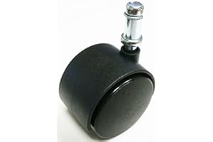 Oajen 2" chair caster wheel, 3/8" x 1" grip ring stem, pack of 5, not the common 7/16" 11mm diameter stem on most recent chairs, Not for Ikea, use caliper or open end wrench to check the diameter of your old caster stem!
