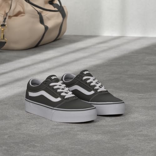 Damen Ward Platform Sneaker Ward Platform Trainers, (CANVAS) BLACK/WHITE, 38 EU