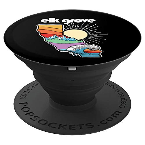 El Cajon California Outdoors Retro Nature Graphic PopSockets Grip and Stand for Phones and Tablets - Thumbnail 6
