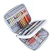 Teamoy Organizer Case for Interchangeable Circular Knitting Needles, Crochet Hooks and Knitting Accessories, Keep All in Place and Easy to Carry, Cats Pink (No Accessories Included)