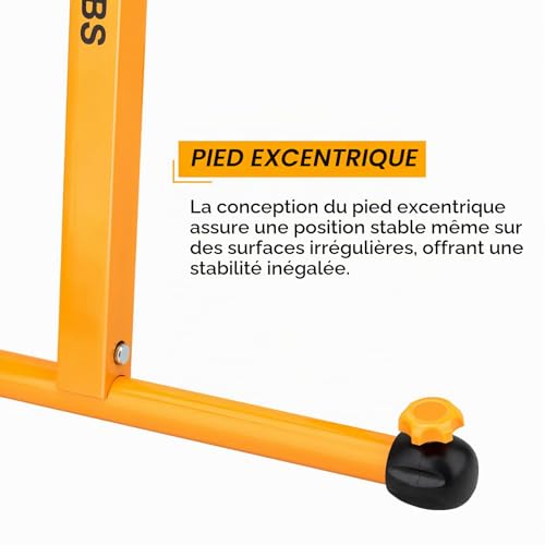 Shall Lot de 2 supports à rouleaux pliants – Capacité de charge de 113,4 kg – Hauteur réglable de 70 à 109 cm – Pour sciage à table – Travail du bois Servante à Rouleau