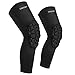 Cantop Compression Knee Pads Leg Sleeve Support Protector Sprots Brace for Volleyball Basketball Football, Sold as Pair (Black, S)