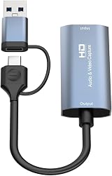 Novara 4K Compatible to Type-C USB Video Capture Card 1080P Game Capture view 5
