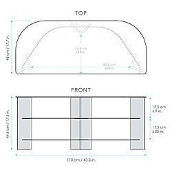 AVF FS1050VIB-A Vico TV Stand, Black, fits Most TVs