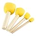 Timoo 60 Pcs Round Sponges Brush Set, Kids Painting Tools for Arts and Crafts, Stencils, Painting (4 Sizes)