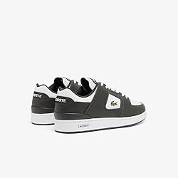 Lacoste Mens Court Cage Sneaker, DK GRN/WHT, 7.5