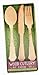 Party Partners Design 24-Piece Disposable Natural Birchwood Cutlery Set