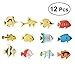Pixnor Ocean Animal Tropical Fish Figure Model Preschool Kids Toy - 10 Pieces