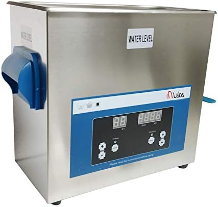 Digital Ultrasonic Cleaner 6 Ltr. with Lid, Digital Timer, Heater, Basket by mLabs