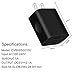 USB Wall Charger 2.1A Dual USB Charger Adapter Quick Charger for iPhone X 8/7/6 Plus SE/5S/4S,iPad, iPod, Samsung Galaxy S7/S6/S5 Edge, LG, HTC, Huawei, Moto, Kindle and More (Black)