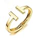 Fashion Bracelets Titanium Steel T Style Charm Uncompacted Bracelet for Women L6.69