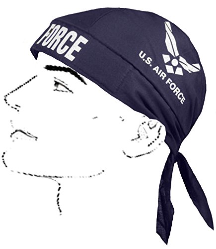 Air Force Doo Rag Made in the USA Headwrap Bandana Skull Cap and Bumper Sticker