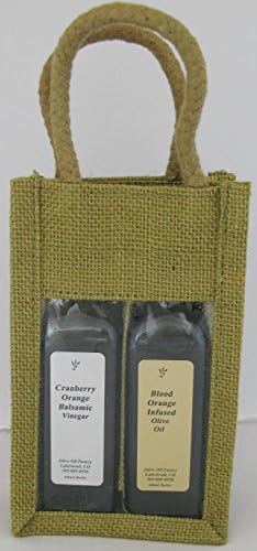 Olive Oil Pantry Flavor Infused Olive Oil and Balsamic Vinegar Gift Set (Blood Orange Olive Oil and Cran Orange Balsamic)