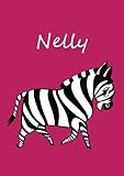 Image de Malbuch / Notizbuch / Tagebuch - Nelly: A4 - blanko - Zebra (German Edition)