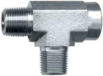Steel Female Run Tee 1/2" NPT Female x 1/2" NPT Male Pipe Fitting FASPARTS Water Oil Gas Boat Air Fuel WOG x 1/2" NPT Male Pipe Fitting FASPARTS Water Oil Gas Boat Air Fuel WOG