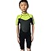 Realon Wetsuit Kids Shortie 3mm Boys Wetsuit Shorty Swim Suit Children Snorkeling Suits Surf Suit Jumpsuit (black/green, S)