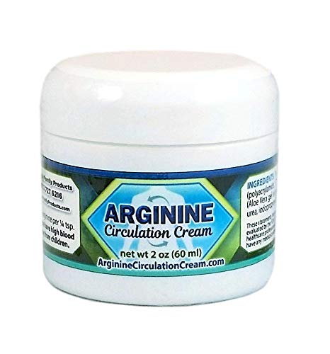Arginine Circulation Cream - Blood Circulation Supplement with L arginine and Menthol - Supports Improved Blood Flow to Cold Hands and Cold Feet - Relieves Neuropathy Pain (2 Ounce)