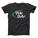 Funny Threads Outlet Philly Philly Philadelphia Eagles Basic Men's T-Shirt Black Large