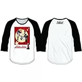 Fallout game Mens Nuka Cola Raglan Shirt Licensed