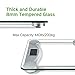 Etekcity Digital Weight Bathroom Scale, 6mm Tempered Glass Platform with Rounded Corner Design, Large Backlit LCD Display, Silver, 440 Pounds, 4 Piece Set