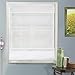 Chicology Cordless Magnetic Roman Shades / Window Blind Fabric Curtain Drape, Light Filtering, Privacy - Daily White, 31