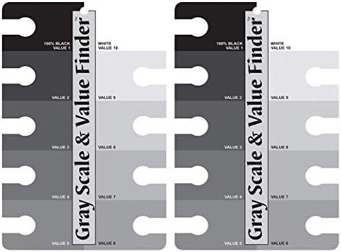 Color Wheel 245557 3505 Gray Scale and Value Finder, Black/White (Тwo Рack, Black/White)