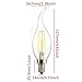 【Promotion】KINGSO E12 LED Bulb 4W COB LED Filament Candle Light 40W Incandescent Bulb Equivalent Dimmable Warm White 2700K 420LM Chandelier Candelabra Pull Tail Edison Antique Vintage Style 4 Pack
