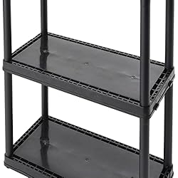 Gracious Living 3 Shelf Fixed Height Solid Light