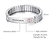 Mealguet Jewelry WARFARIN- Unisex Stainless Steel Medical Alert ID Tag Stretch Wristband Bracelet/Deep Black engrave