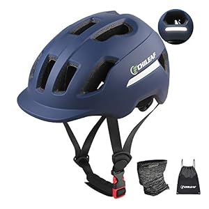 CHILEAF Mountain Bike Helmet 56-64CM with Reflective Strip, Bicycle Helmet Specialized for Men Women, Cycling Helmet CE…
