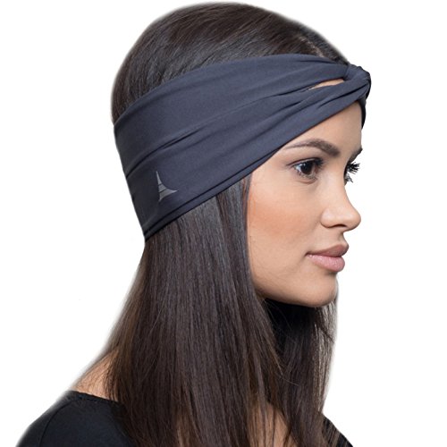 French Fitness Revolution Moisture Wicking Turban Headband for Sports, Running, Workout and Yoga, Insulates and Absorbs Sweat, Women Hair Band - Thumbnail 5