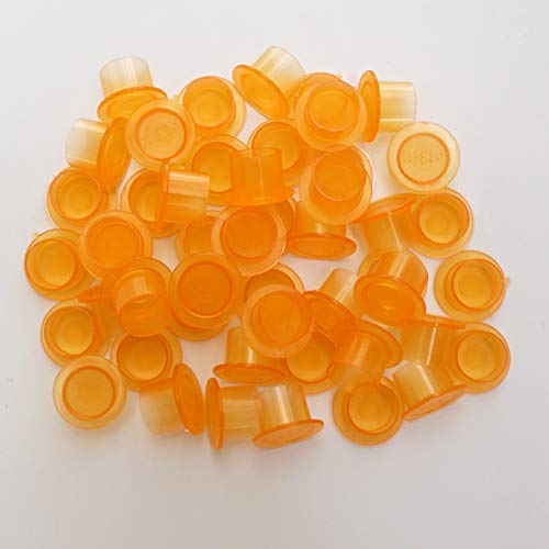 Needlehouse 1000pcs Tattoo Ink Caps Professional Tattoo Ink Cups With Base, Caps Plastic Pigment Cups Caps Tattoo Supplies (1311mm) - Thumbnail 2