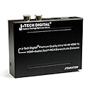 J-Tech Digital &reg; Premium Quality HDMI To HDMI + Audio (Spdif + RCA Stereo) Audio Extractor Converter support ULTRA HD 4K (Support Apple TV 4 Gen)