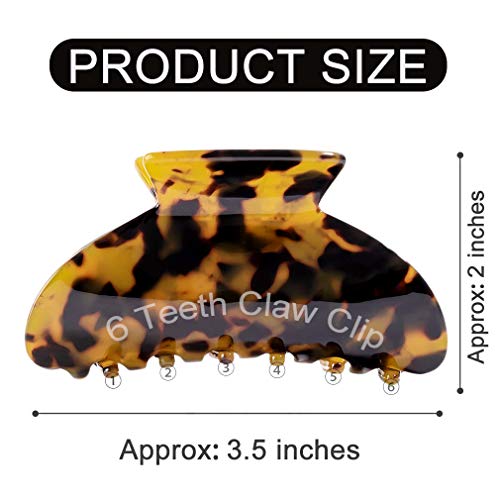 2PCS Hair Claw Banana Clips tortoise Barrettes Celluloid French Design Barrettes celluloid Leopard print Large Fashion Accessories for Women Girls 7 2PCS Hair Claw Banana Clips tortoise Barrettes Celluloid French Design Barrettes celluloid Leopard print Large Fashion Accessories for Women Girls