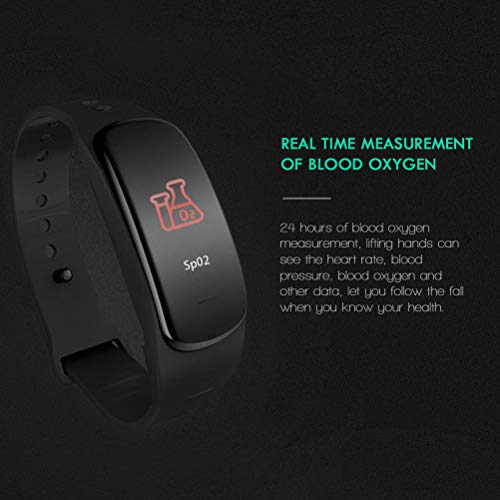image for LIOOBO C1pro 0.96 Inch OLED Screen Smart Watch Band Heart Rate Monitor