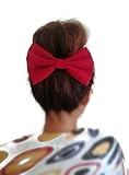 RED VELVET BIG BOW HAIR CLIP