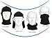 Arcen Balaclava Ski Mask Fabrics Ski Face Mask Motorcycle Cycling Bike Bandana Hiking Skateboard Mask-2 Pack, Black