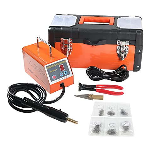 BELEY 30W Auto Bumper Kit di Riparazione Saldatrici di Plastica, 220V Calda Cucitrice di Plastica della Saldatore Saldatura Elettrica Pistola con 600PCS Staples