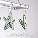 senbowe Foldable Clip and Drip Hanger, Clothes Hanging Drying Rack Sock Hanger Underwear Hanger with 12 Clips, Hanger for Towels, Bras, Baby Clothes, Gloves, Aluminium Alloy Laundry Hanging Air Dryer