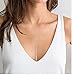 Lariat Necklace Bar Pendant Necklace Y Necklaces for Women Gold Silver Necklace Dainty Jewelry Gift (B:Silver)